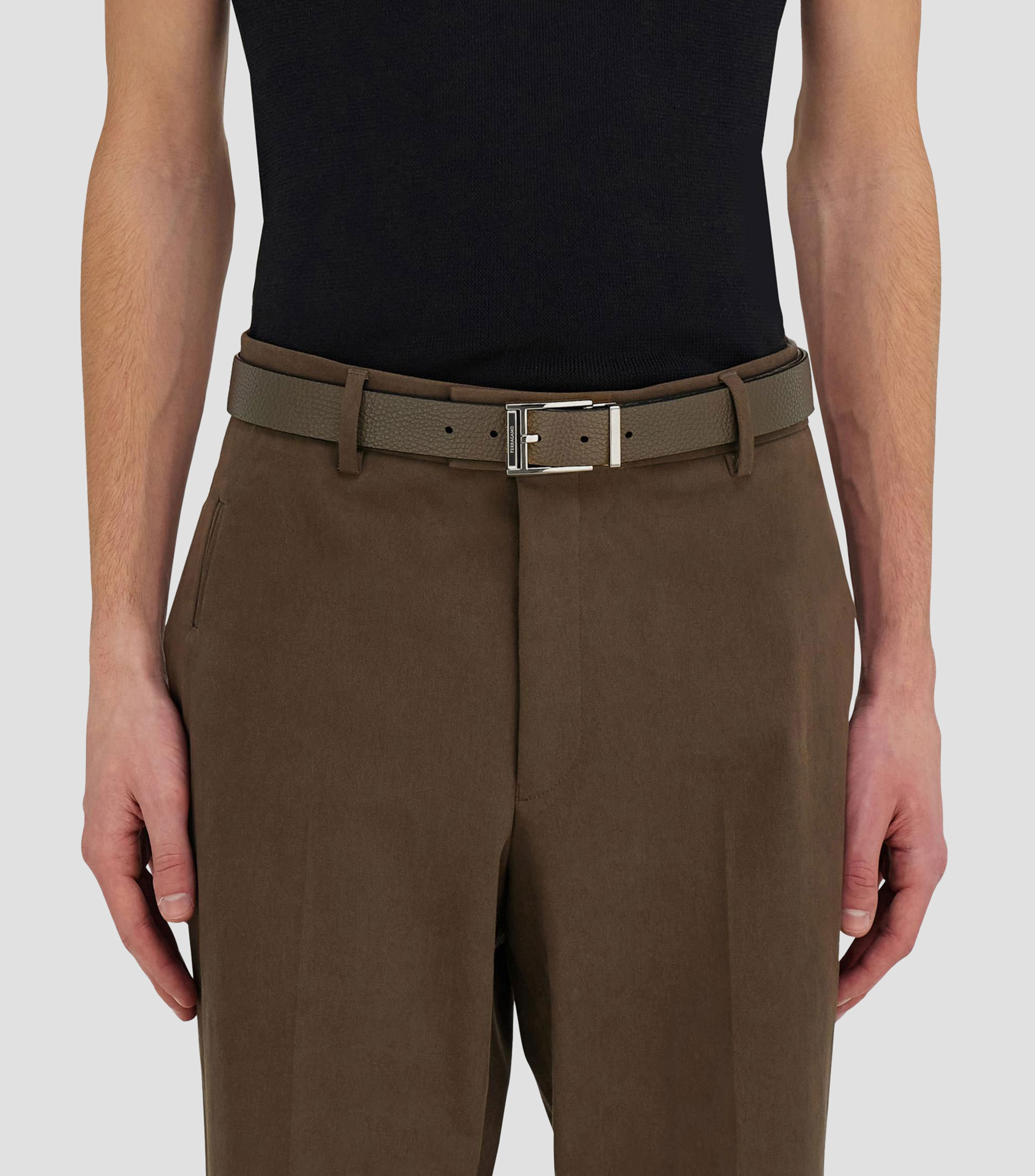 Cinturón reversible y ajustable Hombre